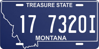 MT license plate 177320I