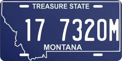 MT license plate 177320M