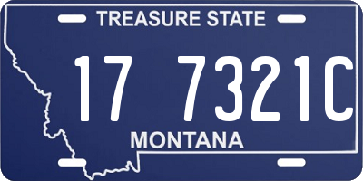 MT license plate 177321C