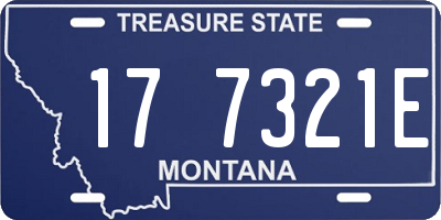 MT license plate 177321E
