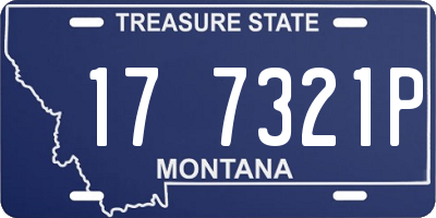 MT license plate 177321P