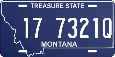 MT license plate 177321Q
