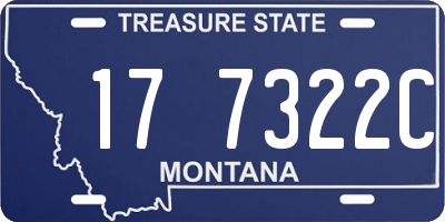 MT license plate 177322C