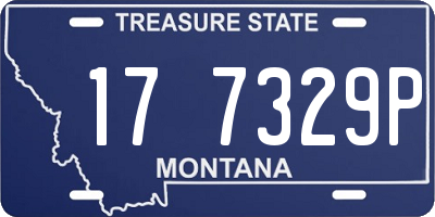 MT license plate 177329P