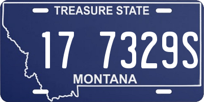 MT license plate 177329S