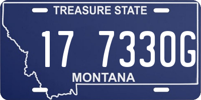 MT license plate 177330G