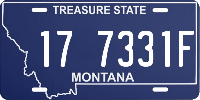 MT license plate 177331F