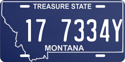 MT license plate 177334Y