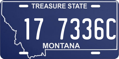 MT license plate 177336C