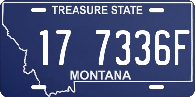MT license plate 177336F