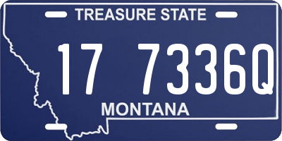 MT license plate 177336Q