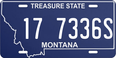 MT license plate 177336S