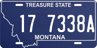 MT license plate 177338A