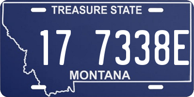 MT license plate 177338E