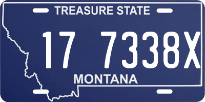 MT license plate 177338X