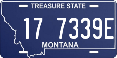 MT license plate 177339E