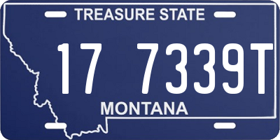 MT license plate 177339T