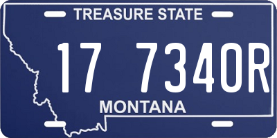 MT license plate 177340R
