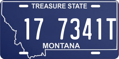 MT license plate 177341T
