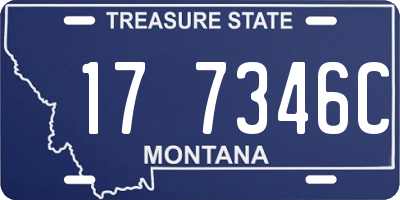 MT license plate 177346C