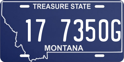 MT license plate 177350G