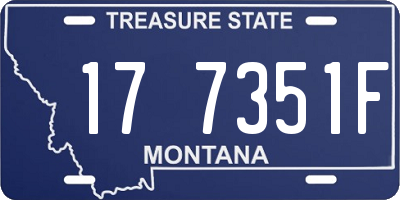 MT license plate 177351F