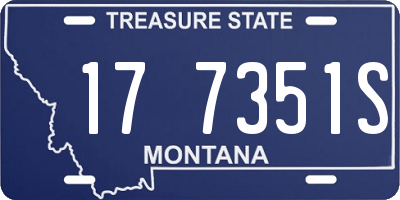 MT license plate 177351S