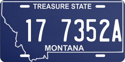 MT license plate 177352A