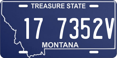 MT license plate 177352V