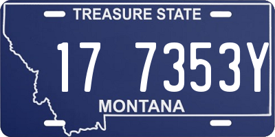 MT license plate 177353Y