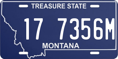 MT license plate 177356M