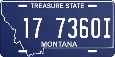 MT license plate 177360I