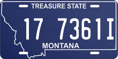 MT license plate 177361I