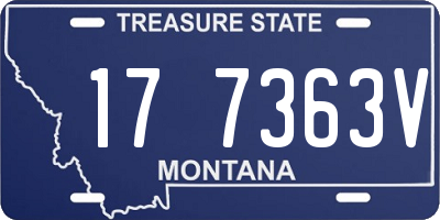 MT license plate 177363V
