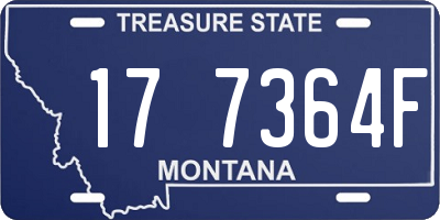 MT license plate 177364F