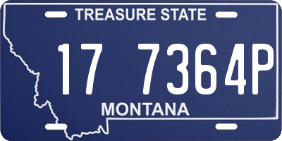 MT license plate 177364P
