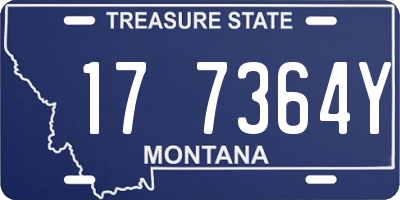 MT license plate 177364Y