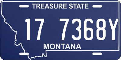 MT license plate 177368Y