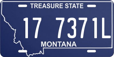 MT license plate 177371L