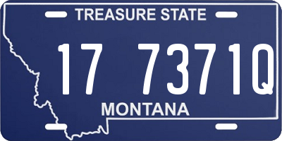 MT license plate 177371Q