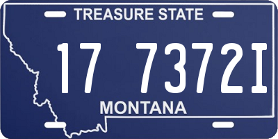 MT license plate 177372I