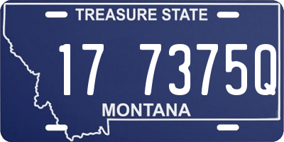 MT license plate 177375Q