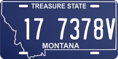 MT license plate 177378V