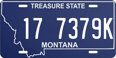 MT license plate 177379K