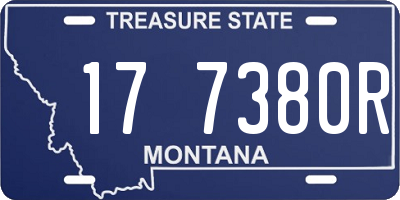 MT license plate 177380R