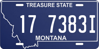 MT license plate 177383I