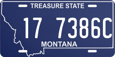 MT license plate 177386C