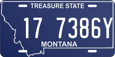 MT license plate 177386Y
