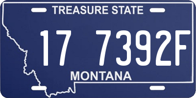MT license plate 177392F