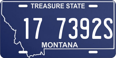 MT license plate 177392S